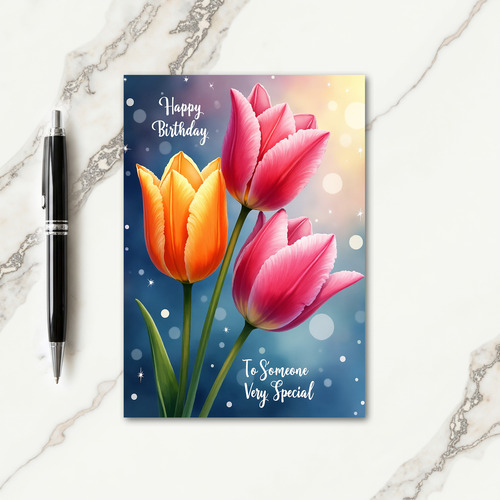 Celebratory Floral Birthday Card