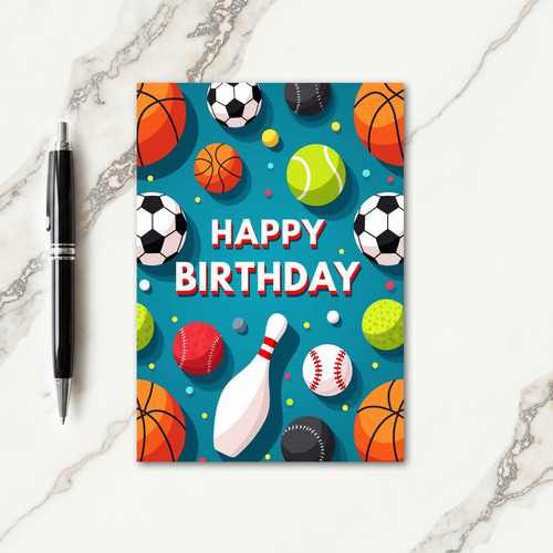 Celebratory Sports Birthday Card