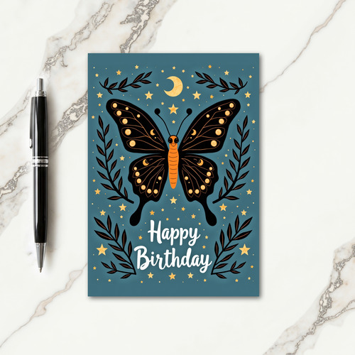 Celestial Birthday Card