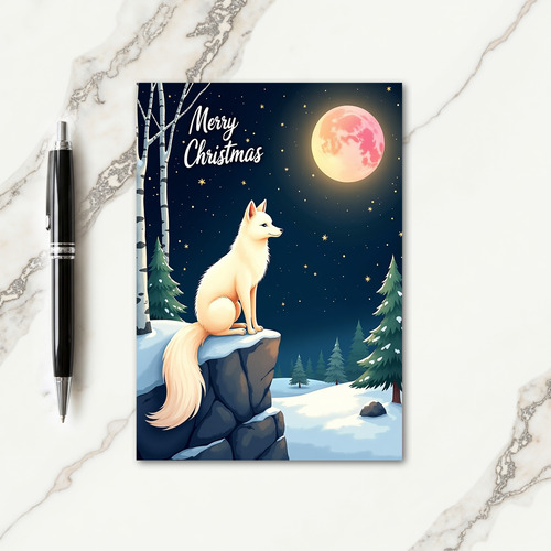Celestial Canine Christmas Card