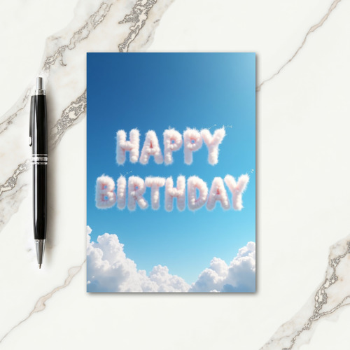 Celestial Cloud Birthday Card