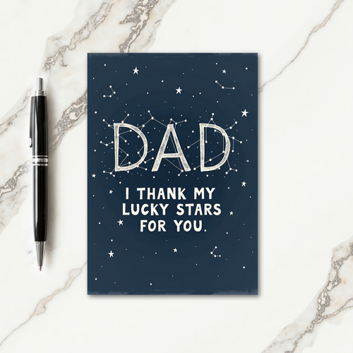 Celestial Dad Stars Card