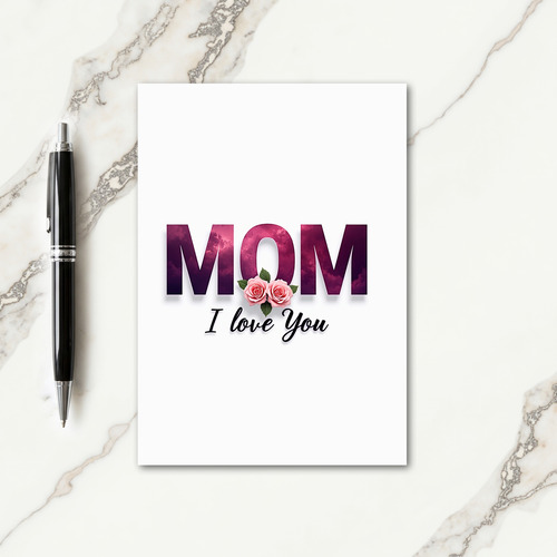 Celestial Mom I Love You Card