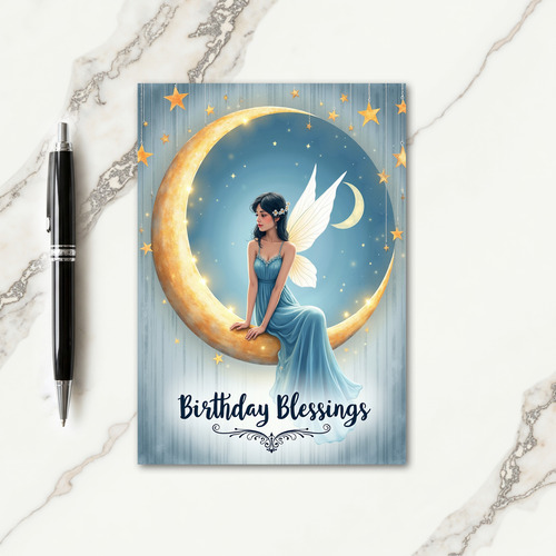Celestial Moonlit Birthday Card