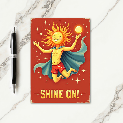 Celestial Smile Birthday Card