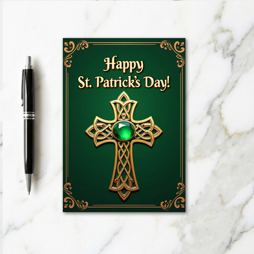 Celtic Gold St Patricks Day Card