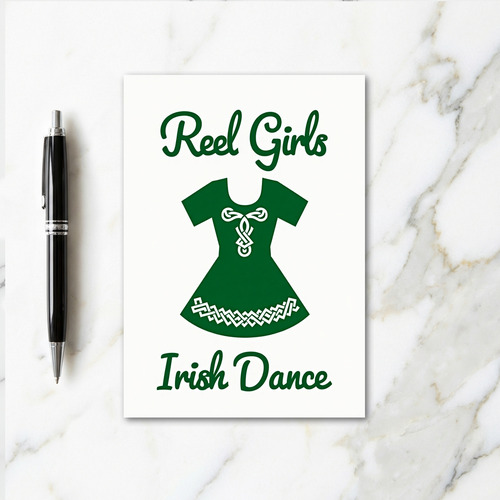 Celtic Knot Irish Dance Dress Card