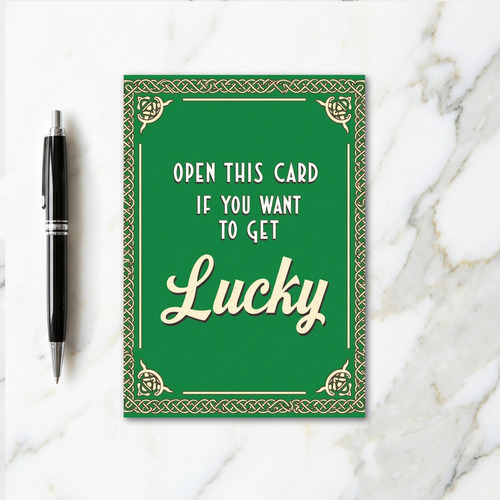 Celtic Knotwork Lucky Card