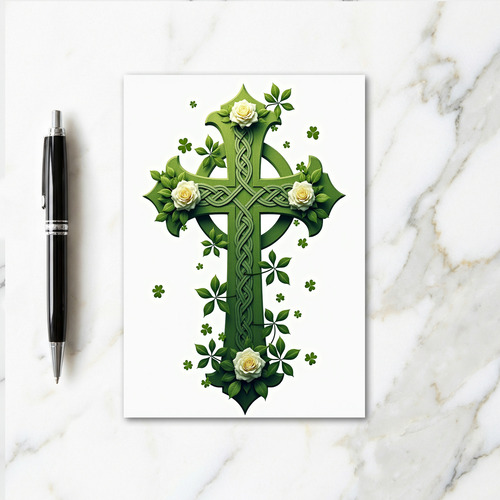 Celtic Roses Heritage Art Card