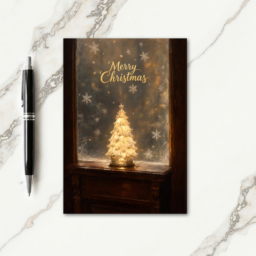 Ceramic Christmas Tree Card