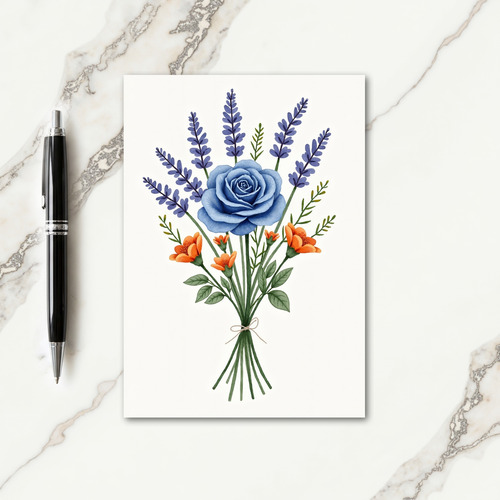 Cerulean Bloom Mothers Day Card