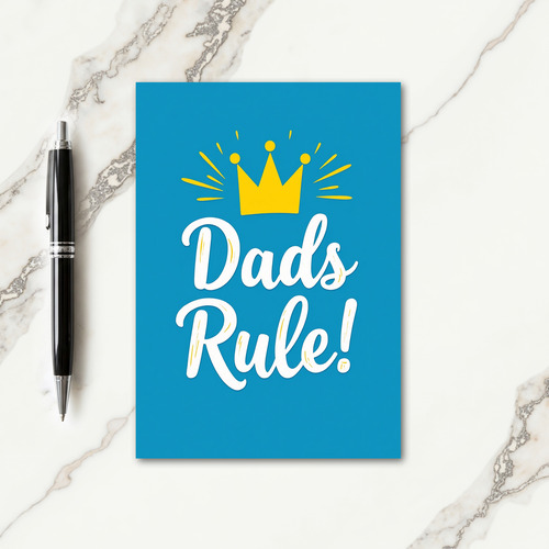 Cerulean Dads Rule Design Card