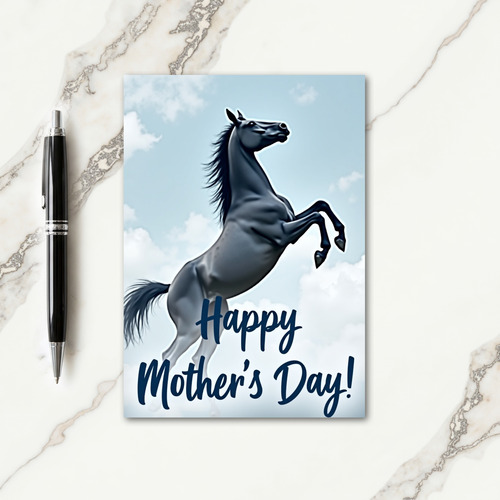 Cerulean Equine Mothers Day Card