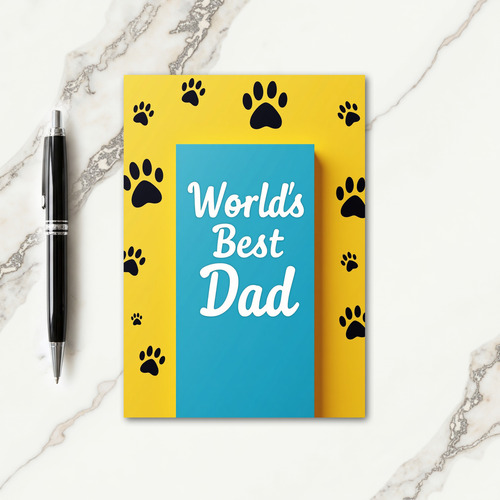 Cerulean Fathers Day Art Card