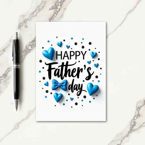 Cerulean Fathers Day Card