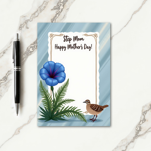 Cerulean Mothers Day Bloom Card