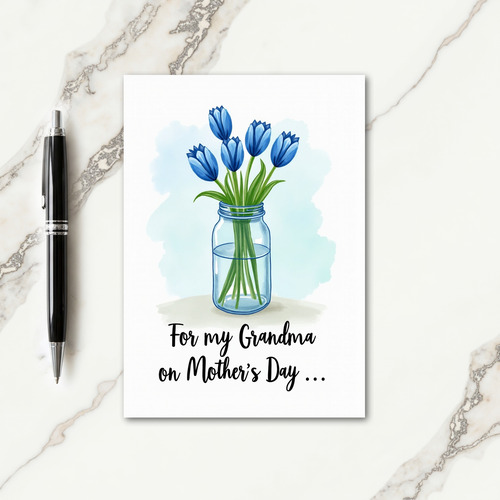 Cerulean Mothers Day Wishes Card