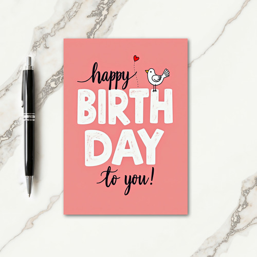 Chalk Style Birthday Card