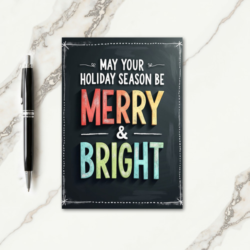 Chalkboard Christmas Card