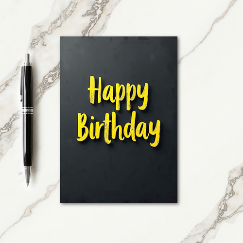 Chalkboard Style Birthday Card
