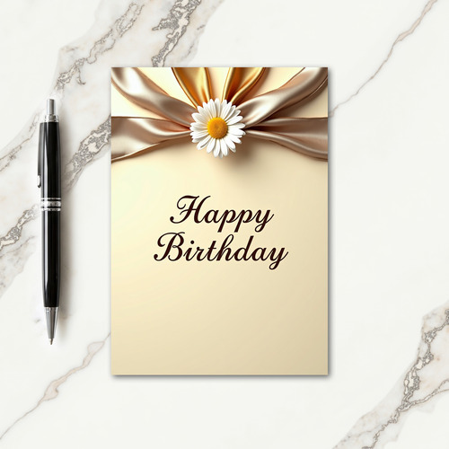 Champagne Bow Birthday Card