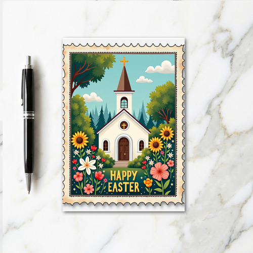 Chapel Spring Blooms Greeting Card