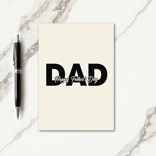 Charcoal Dad Fathers Day Image Card
