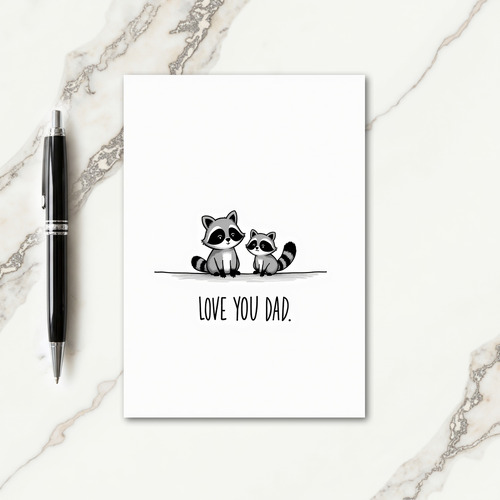 Charcoal Fathers Day Art Card