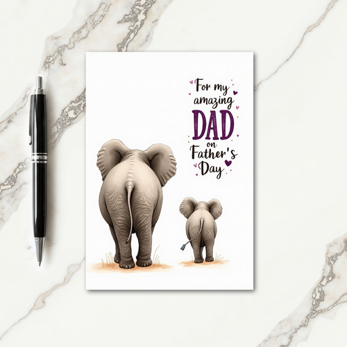 Charcoal Fathers Day Love Card