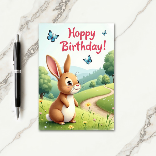 Charming Animal Art Birthday Card