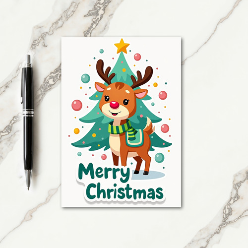 Charming Animal Christmas Card