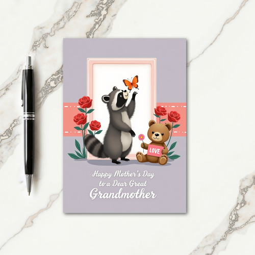 Charming Animals Mothers Day Card