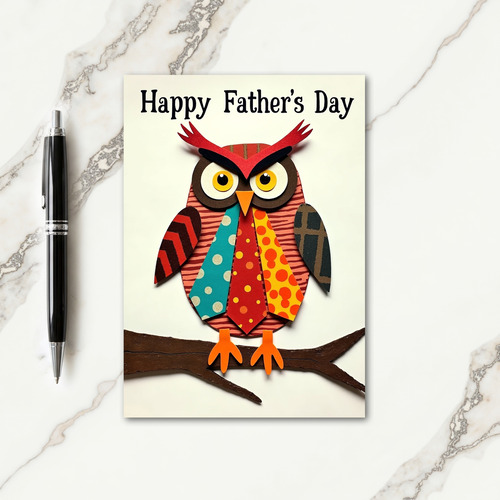 Charming Avian Fathers Day Card
