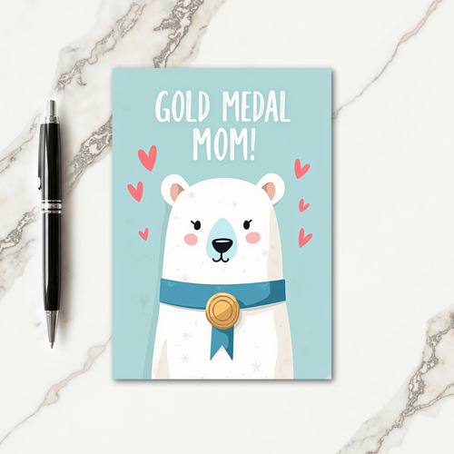 Charming Bear Award Mother Card