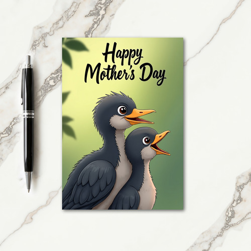 Charming Bird Mothers Day Card
