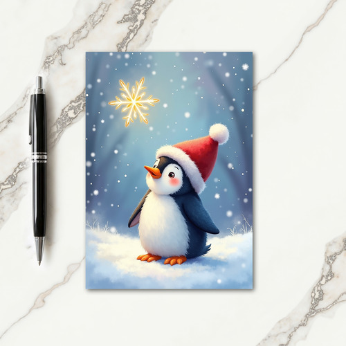 Charming Bird Snow Scene Card