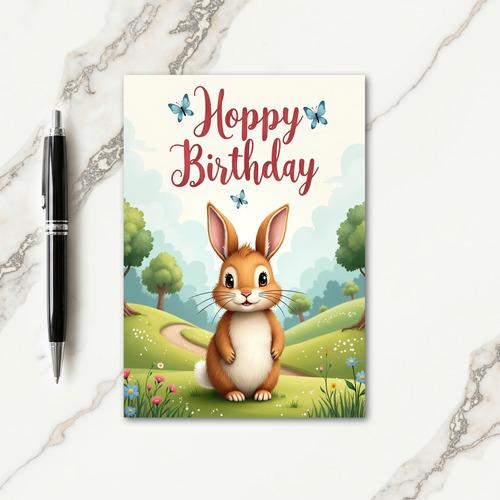Charming Birthday Animal Hills Card