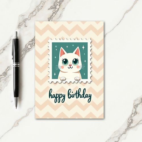 Charming Birthday Stamp Card