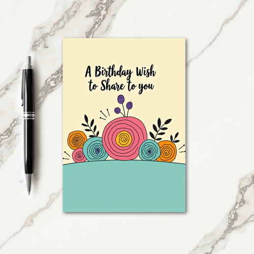 Charming Blossom Birthday Card