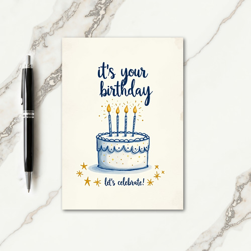 Charming Cake Birthday Card