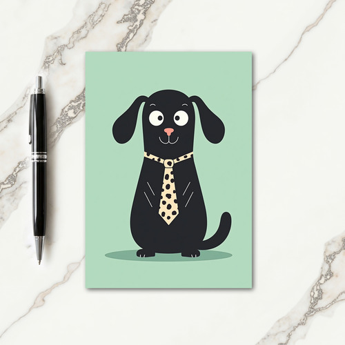 Charming Canine Fathers Day Card