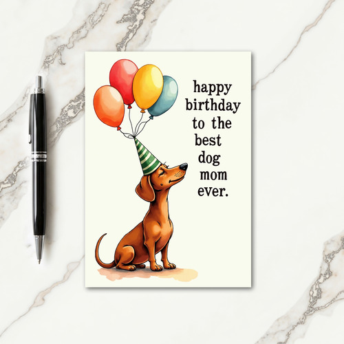 Charming Canine Party Card