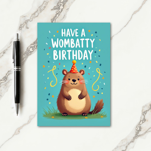 Charming Cartoon Birthday Card