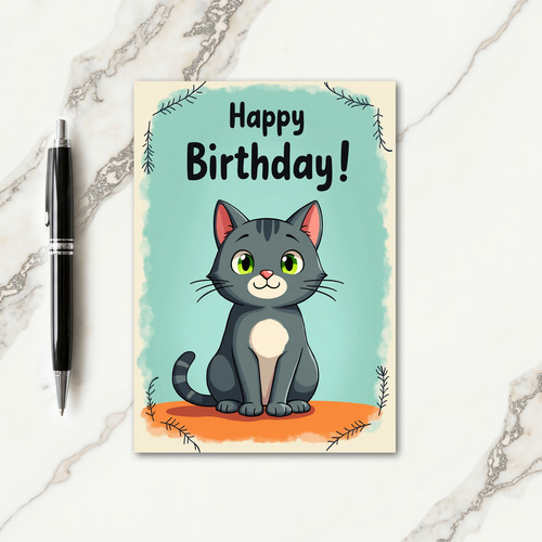 Charming Cats Birthday Card