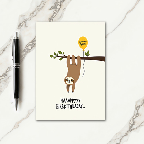 Charming Creature Balloon Birthday Card