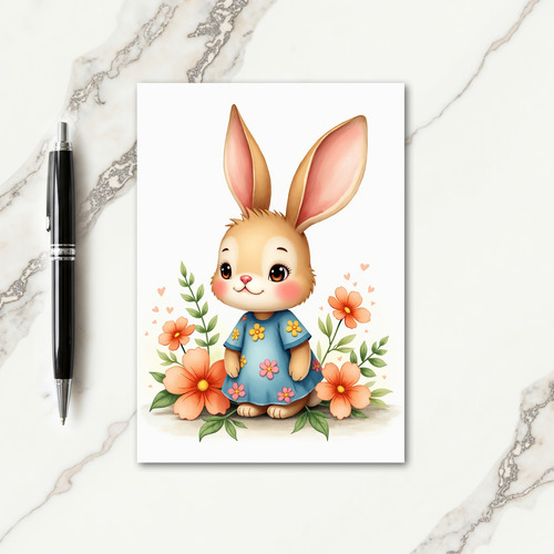 Charming Creature Smock Floral Card