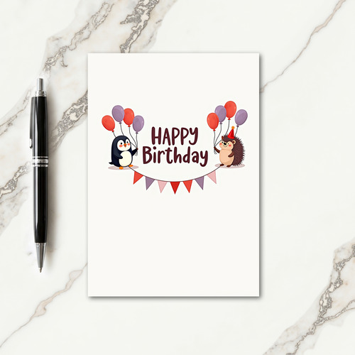 Charming Critters Birthday Card