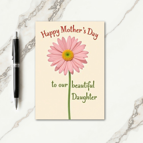 Charming Daisy Mothers Day Card