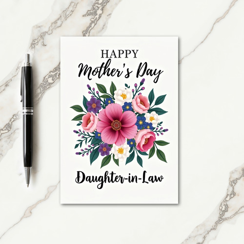 Charming Daughterinlaw Flower Card