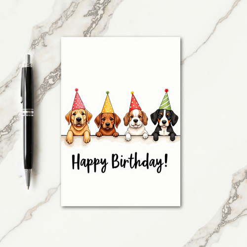 Charming Dog Celebration Card